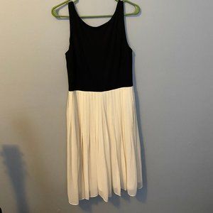 Talbots Cocktail Black and White Dress NWT Sz 8